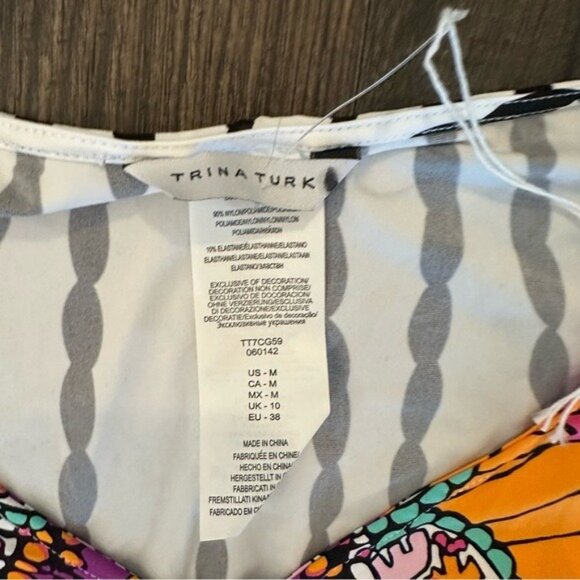 Trina Turk Ibiza Halter Bikini Set with Poncho Coverup 3-Piece Size Medium NWT - Picture 16 of 16